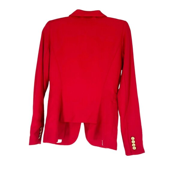Smythe Duchess One Button Blazer Jacket in Red - Picture 3 of 8